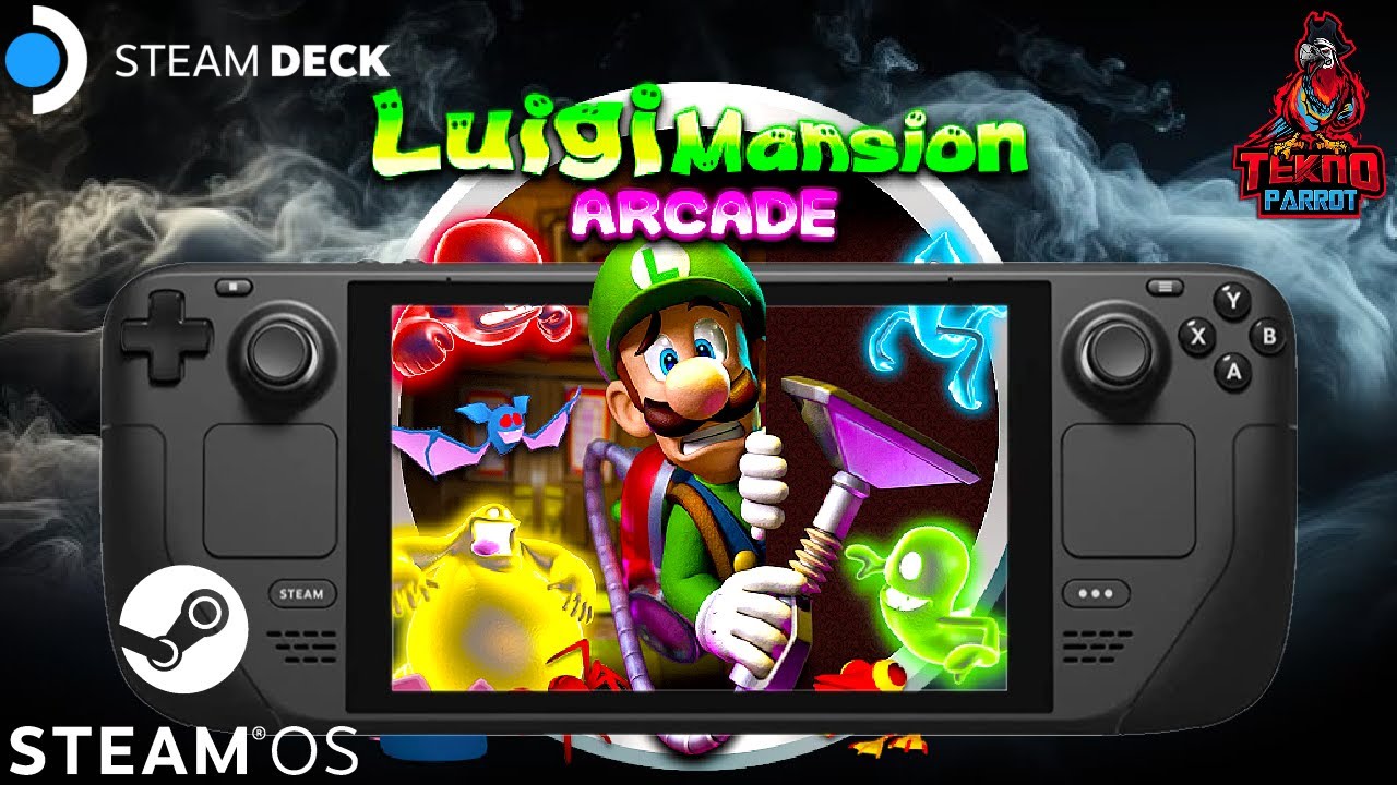 Руководство по эмулятору TeknoParrot для Steam Deck Luigi's Mansion Arcade #steamdeck #teknoparro...
