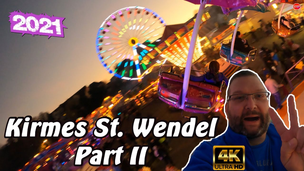 Auf zur Kirmes St. Wendel 2021 am Familientag - Blum Disco Telstar onride 4K 😎 I Saarland