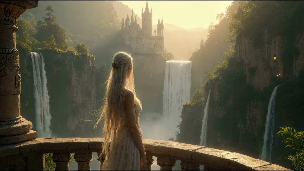 Hidden Waterfall Citadel • Elven Music | Fantasy Ambient