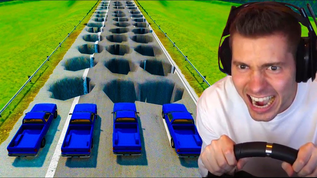 ANDEI SEM FREIO na rua BRASILEIRA no BeamNG Drive!
