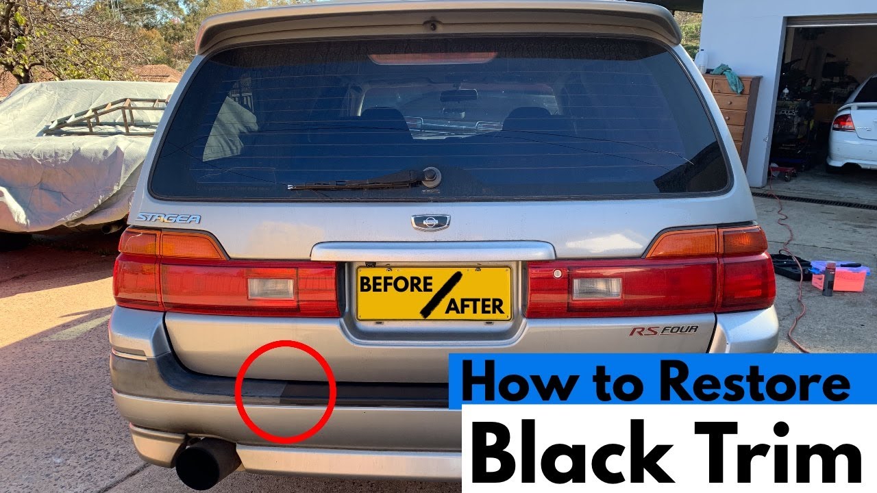 How to Restore Black Car Trim // PERMANENTLY