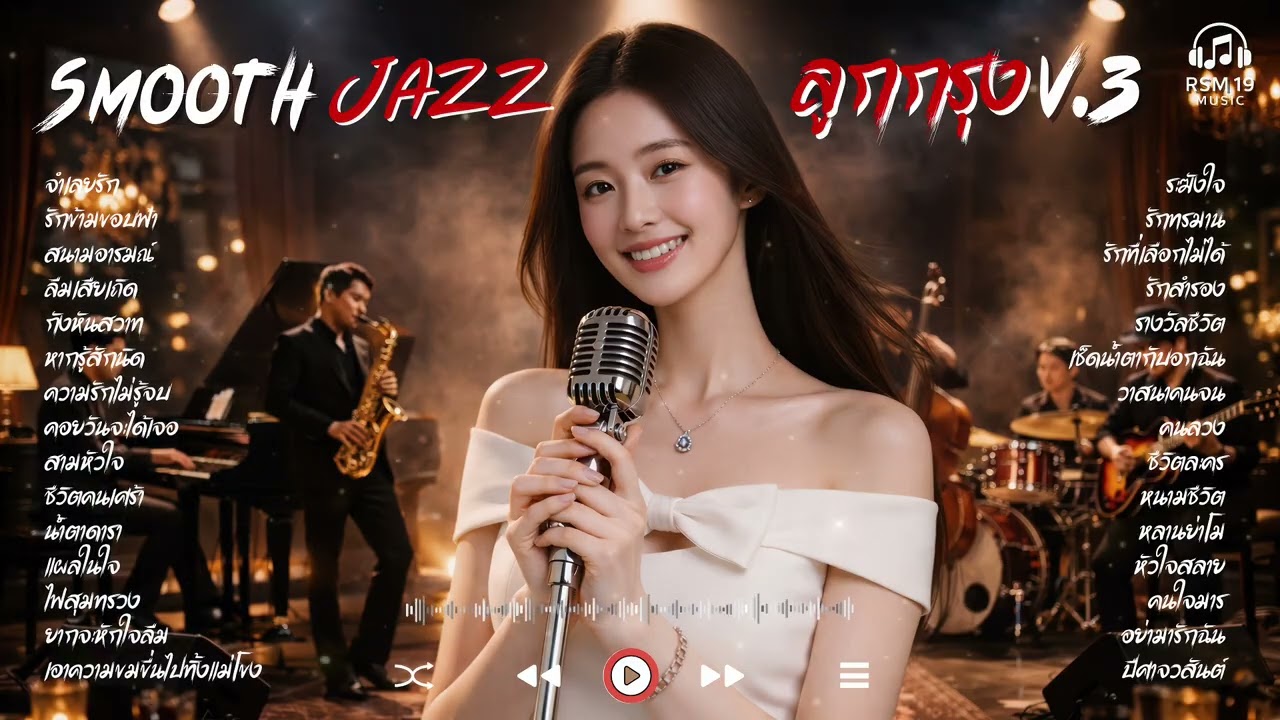 รวมเพลง Smooth Jazz 🎷 ลูกกรุง V.3 | เสียงหวานฟังละมุน