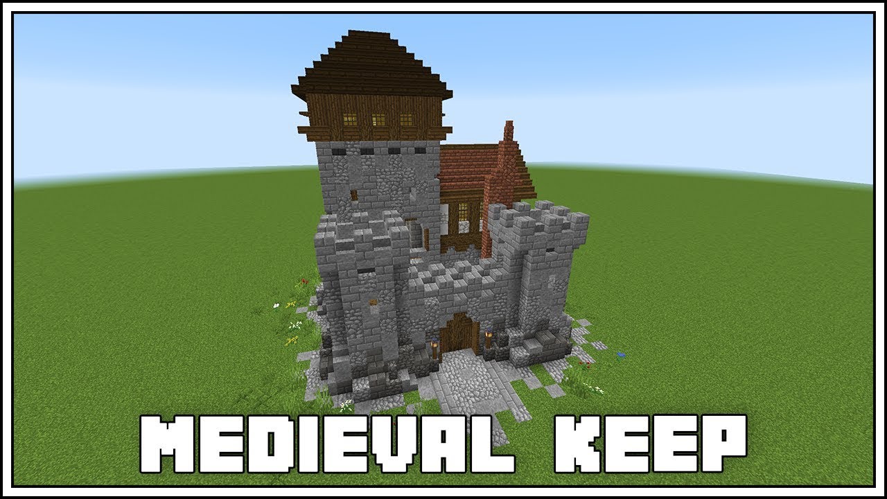 Minecraft 1.14 ►How to Build a Starter Medieval Keep!!!