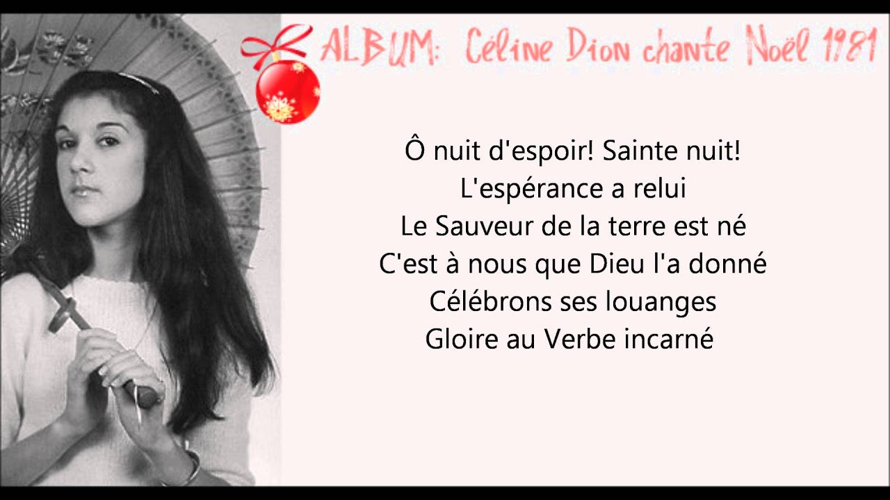 ♕ Sainte Nuit [Céline Dion] 1981