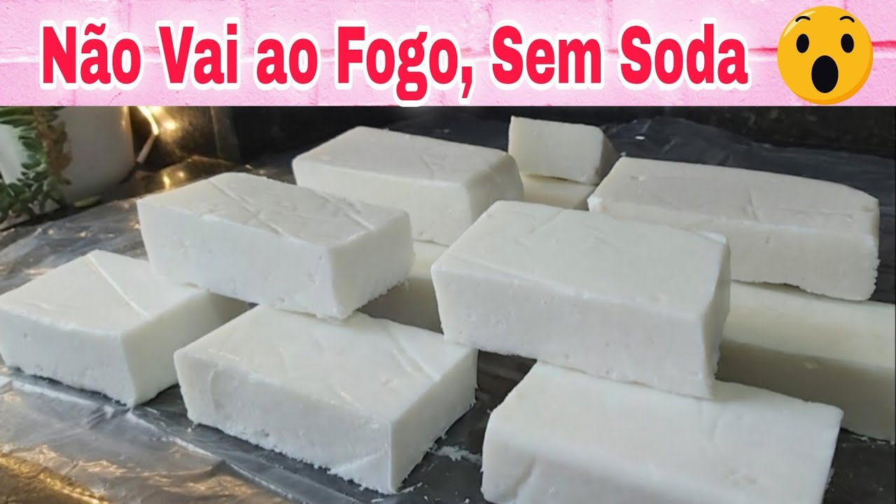 Sabão de Coco Muito Duro ♤ Não Vai ao Fogo ♤ Sem Soda ♤ Barato, Rápido e Fácil de Fazer