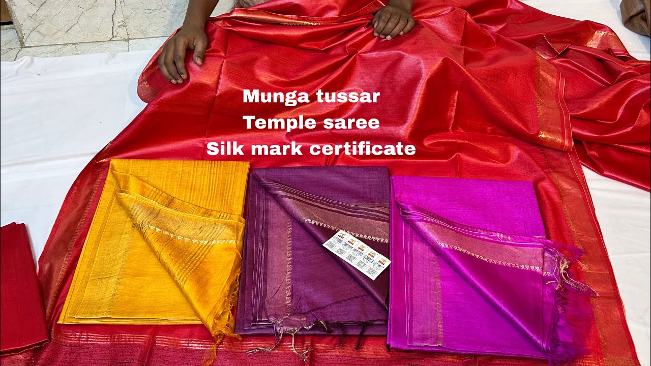 Munga tussar| silk saree| 