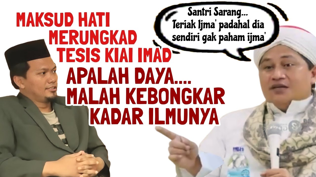 SANTRI PENDUKUNG BA'ALWI itu THREEPLE JAHIL | KH. Imaduddin Utsman 