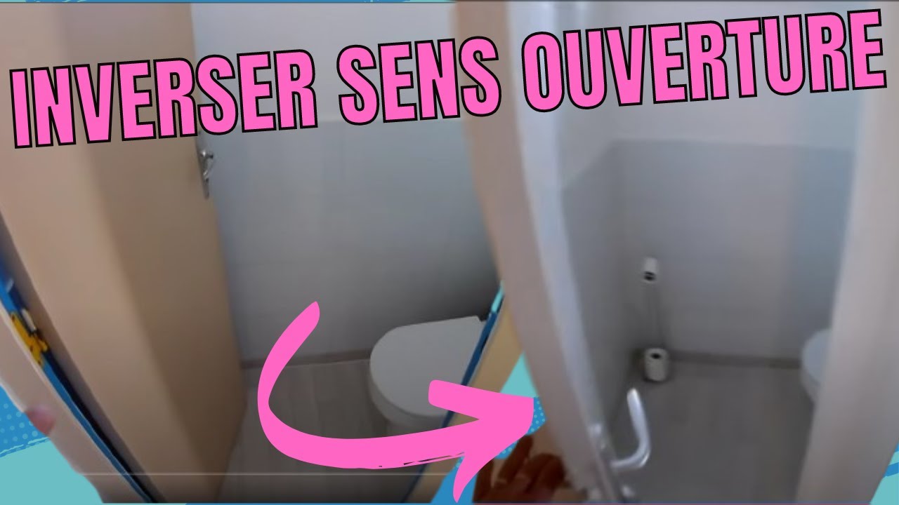 🚪 Comment inverser le sens d'ouverture d'une porte de WC? Tout le matériel dans le descriptif !