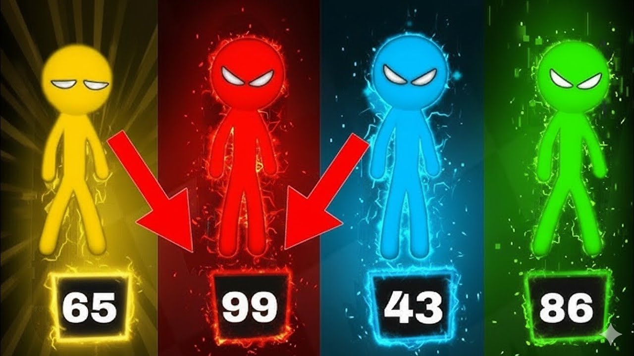 Unbelievable 99 Points! 😱 | Stickman Party 4-Player Madness