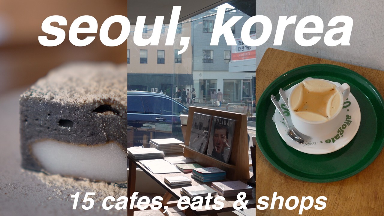 【Путешествие в Корею】Тур по 15 кафе, местам с едой и магазинам в Сеуле! Seochon, Gangnam, Sinsa