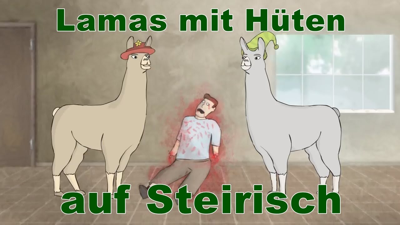Lamas mit H&uuml;ten - auf Steirisch