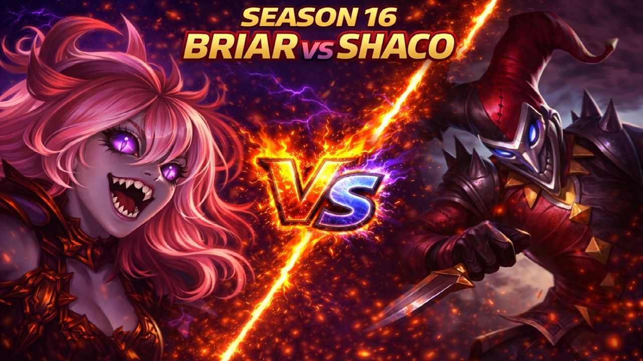 Briar VS Shaco - Jungle Gameplay (No Commentary)
