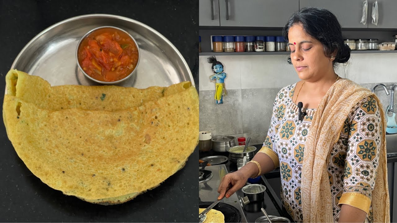 Tiffin Variety | Mahalaya Paksha Spl | Pasi Paruppu dosai