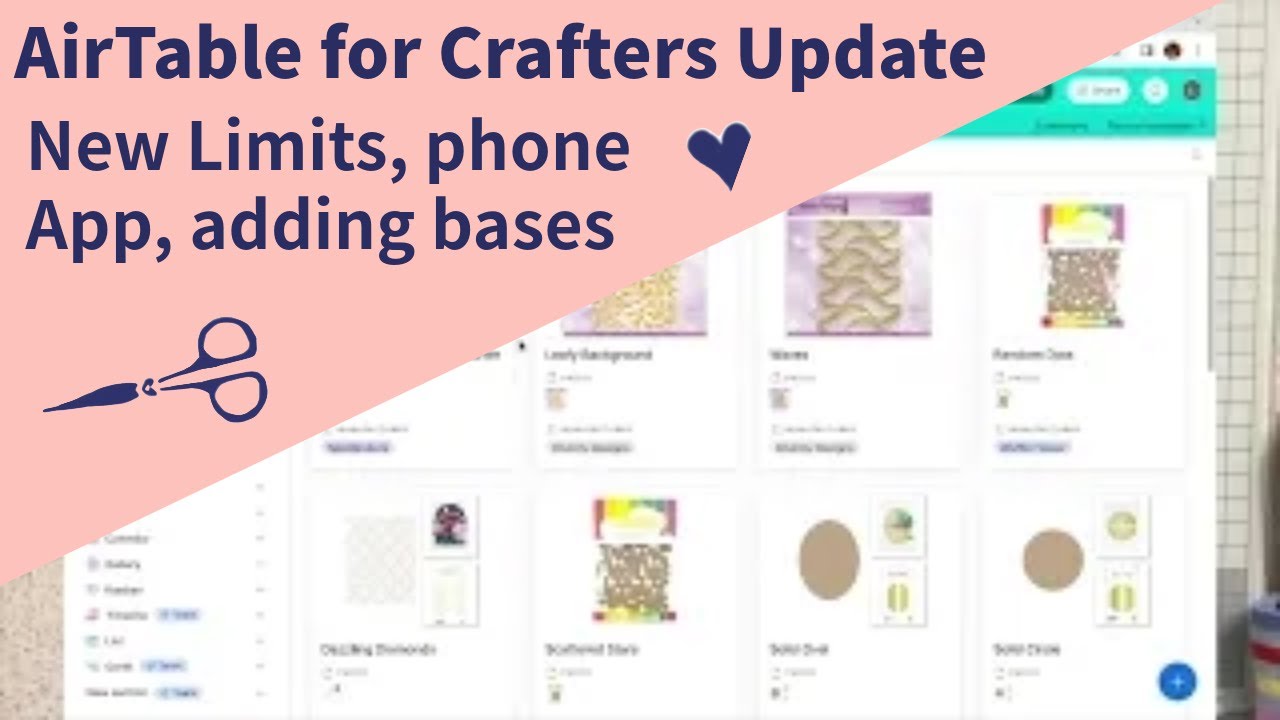 Airtable Update for Crafters! New limits, swapping from Evernote, iPhone App & creating extra bases.