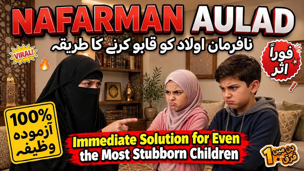 Powerful Wazifa for Stubborn Children | Dua for Disobedient Aulad | Islamic Wazifa | Islamic wazaif
