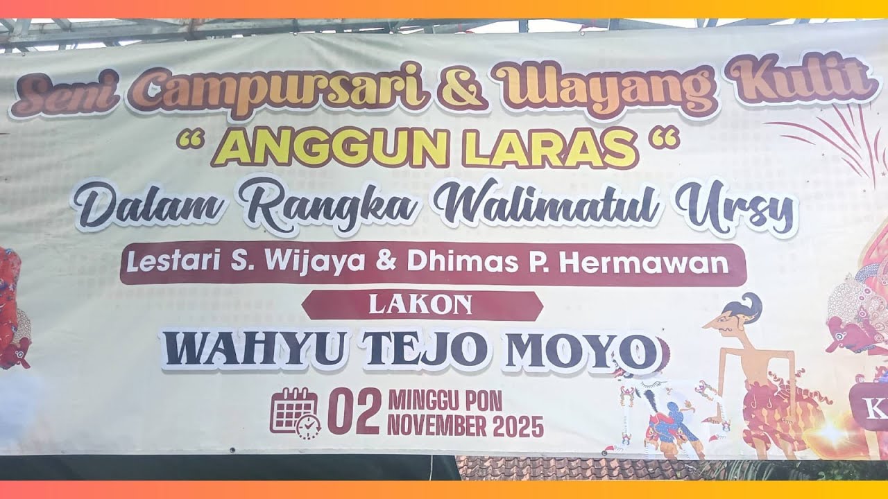 Live Streaming - Campursari ANGGUN LARAS & WAYANG KULIT Ki Anom Budiono Jombang