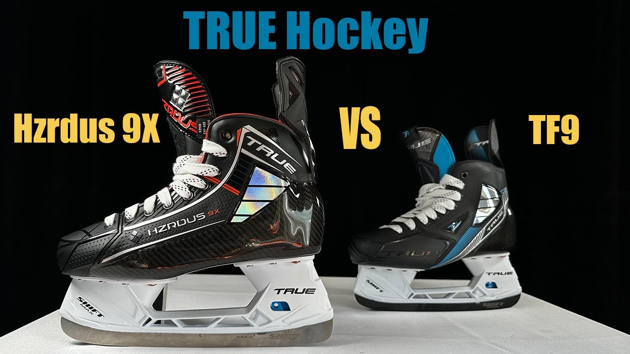 Unreleased TRUE HZRDUS 9X vs TF9 Hockey Skates Review - What is the difference