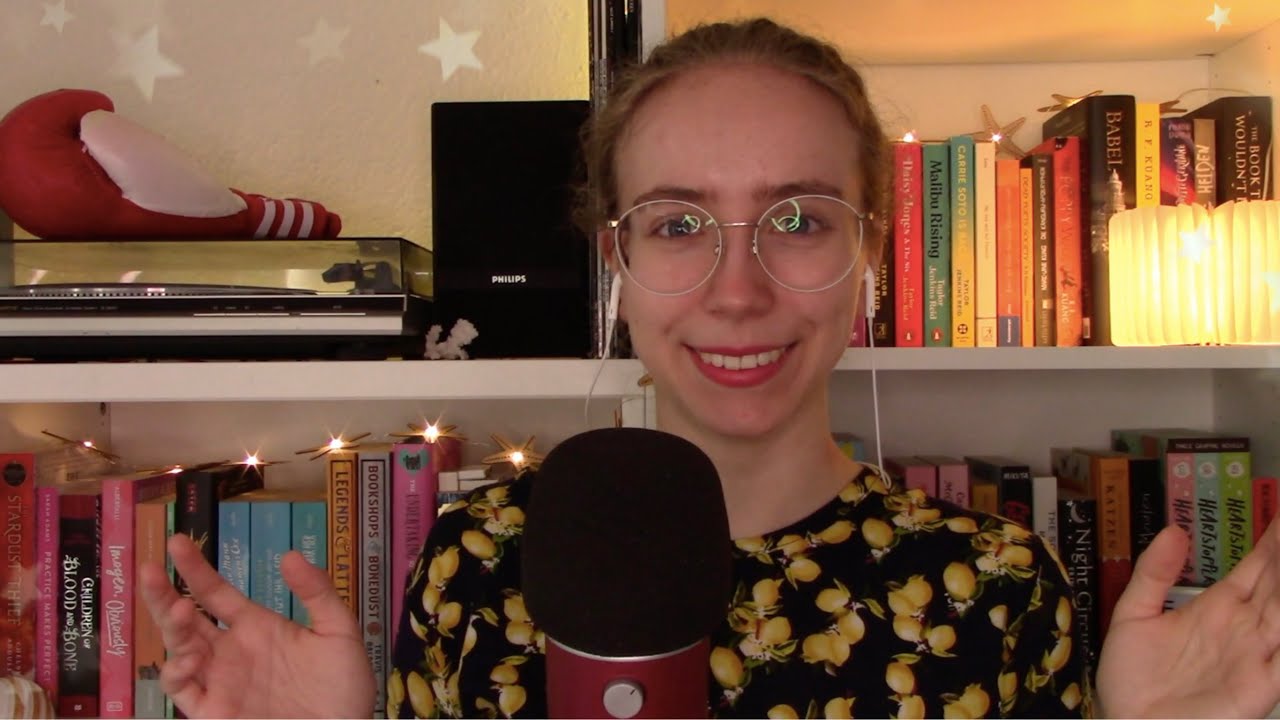 ASMR Quiet, Super Close Up Whispering (semi-inaudible) 📚✨ German