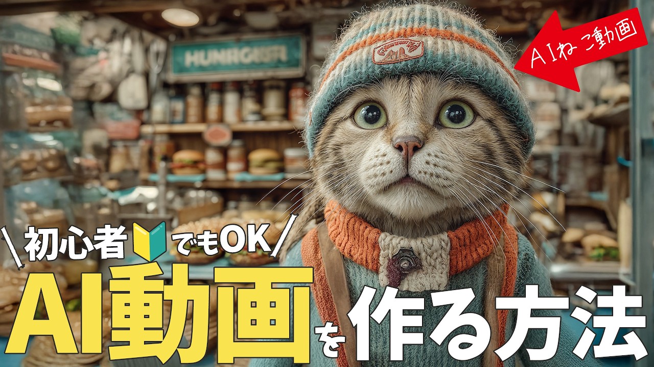 【最新版】『AI動画の作り方』を初心者向け🔰に徹底解説。AI猫動画・AI映画・AIアニメ・MVを作れるおすすめAIツールは？