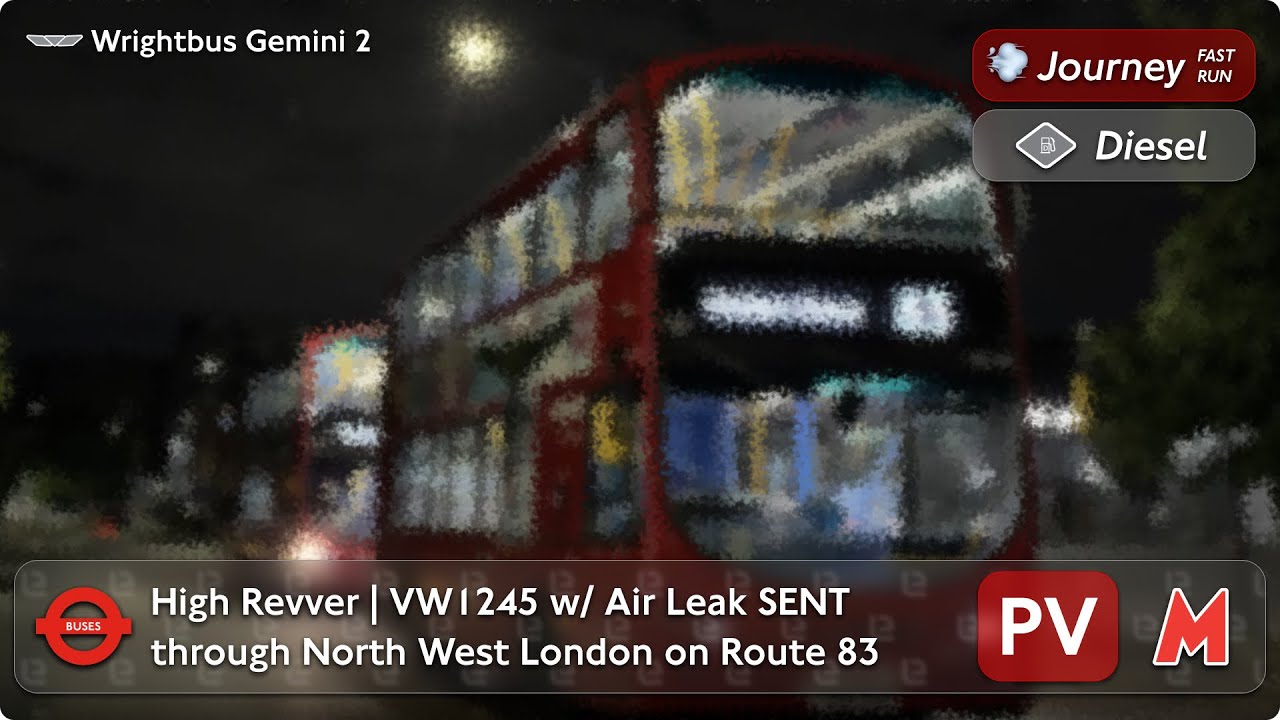 High Revver! | Alperton's VW1245 w/ Air Leak & Axles flies through North West London on Route 83