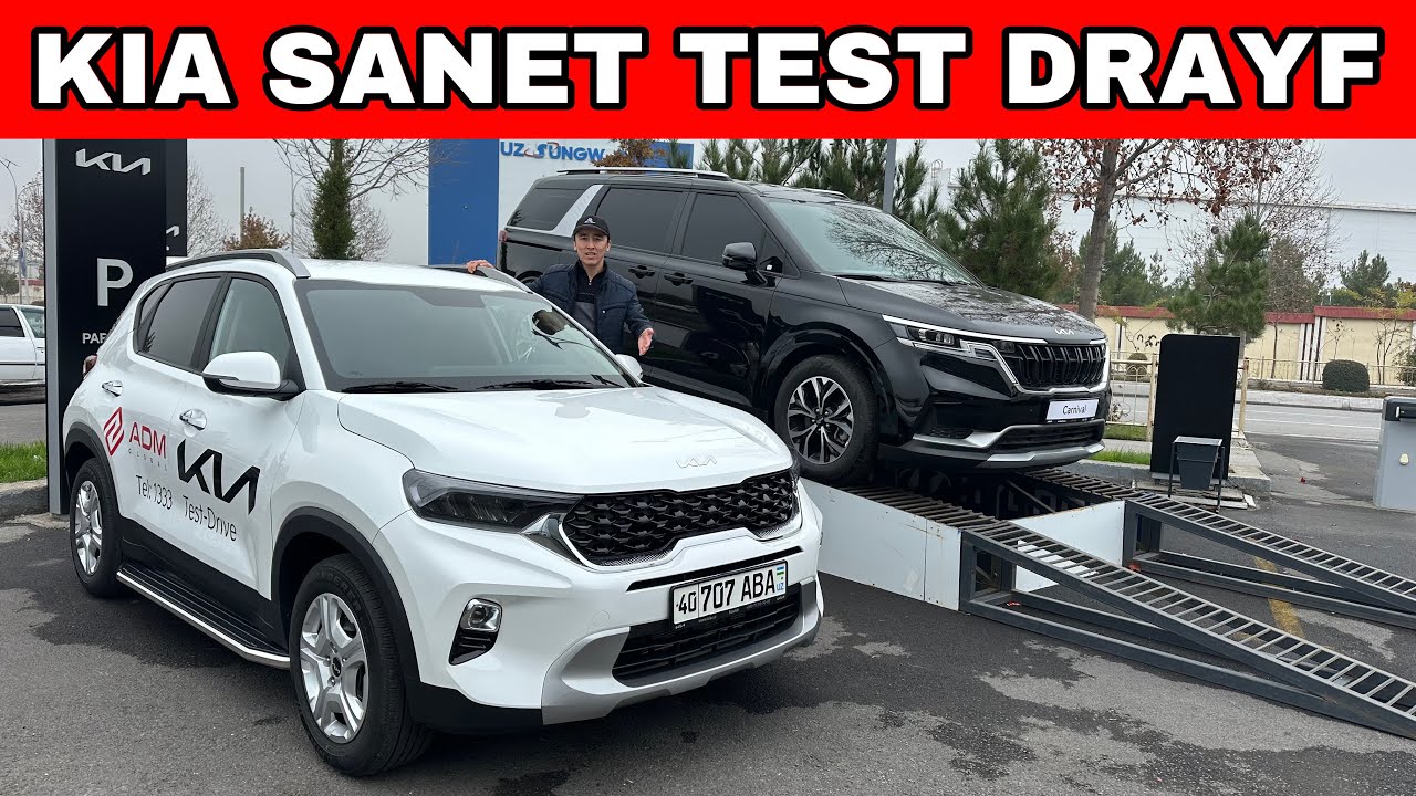KIA SANET TOLIQ ABZOR TEST DRAYF