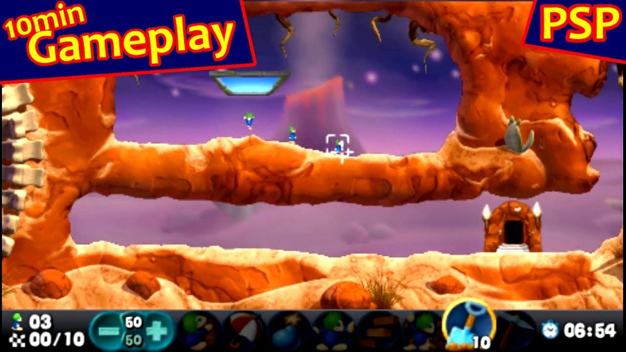 Lemmings ... (PSP) Gameplay