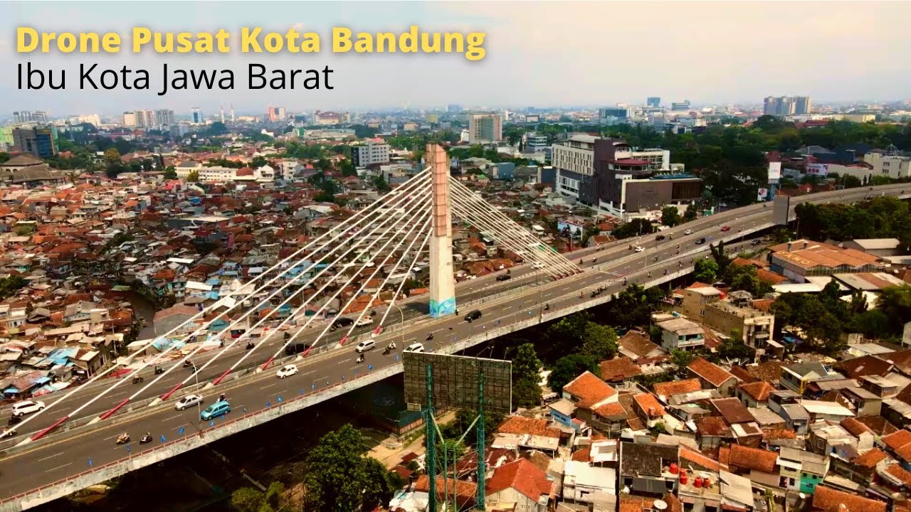Pemandangan pusat Kota Bandung dengan drone #wonderfulindonesia #bandung #dji