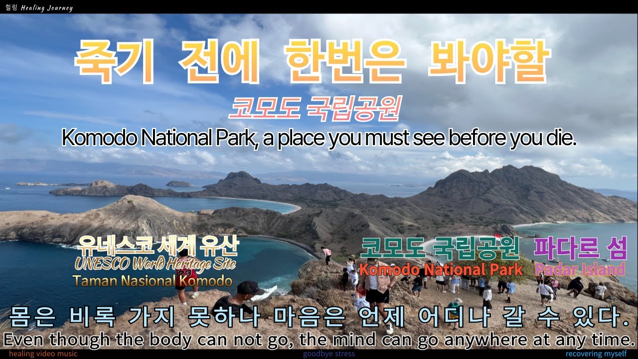 코모도국립공원 파다르섬 투어, Komodo Padar Island Tour ​⁠#힐링여행 #힐링영상 #힐링 #여행