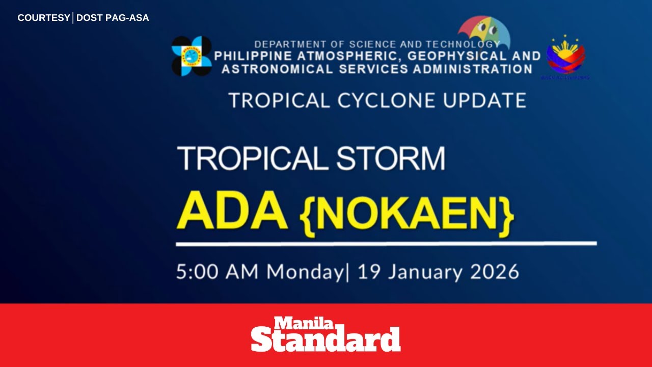 🌤️☁️☔️Weather Update as of 🕔 5:00 AM, Monday, January 19, 2026