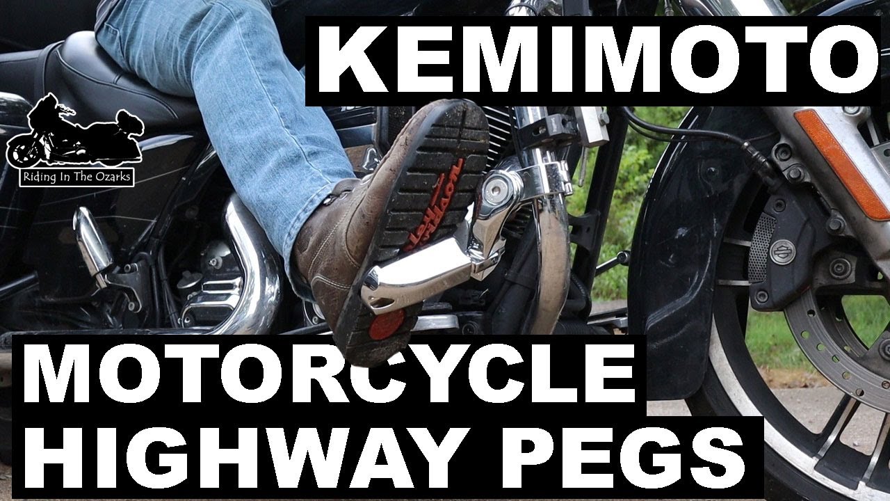 KEMIMOTO MOTORCYCLE Highway Foot Peg Install and Review for my Harley-Davidson