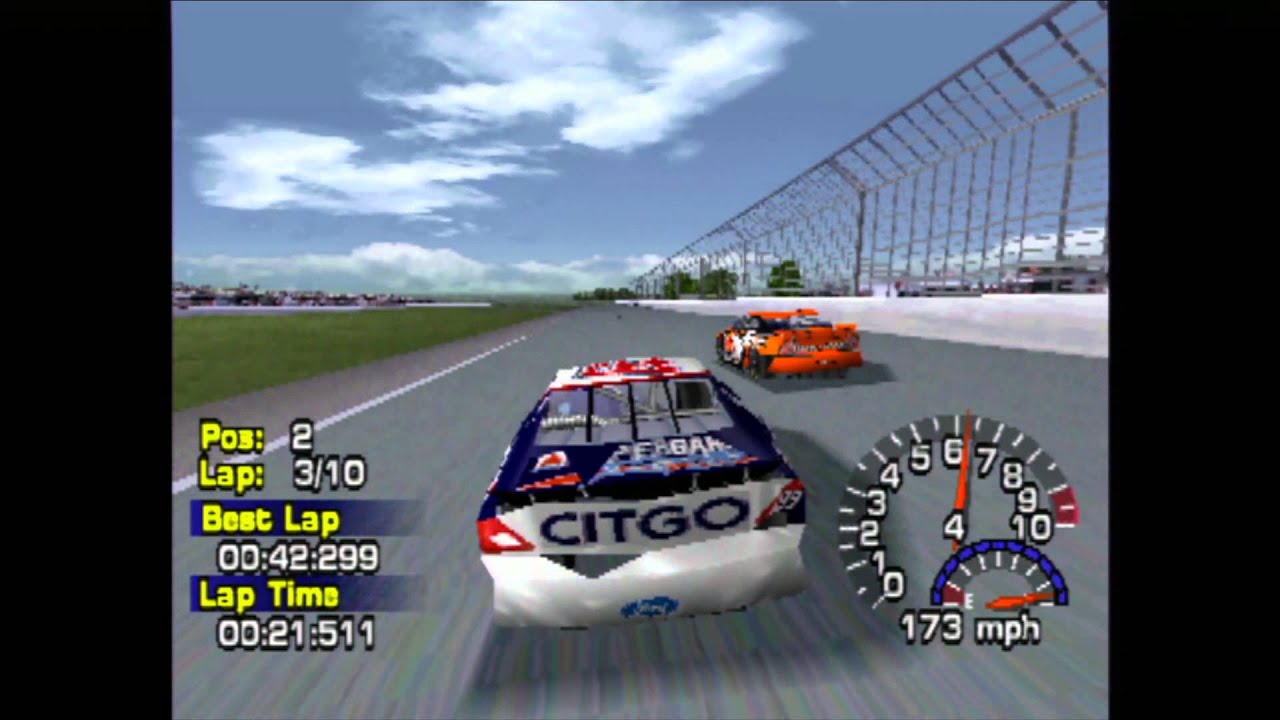 Nascar Thunder 2003 (PS1) gameplay