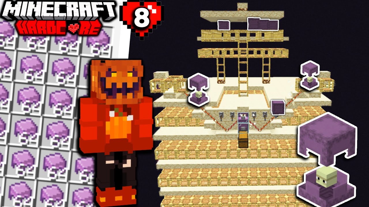 I Built a SHULKER FARM In Minecraft HARDCORE