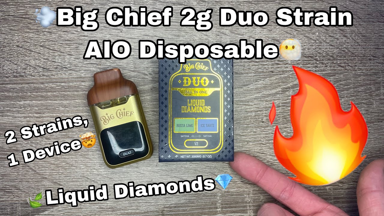 Обзор одноразовых стиков Big Chief 2g Duo AIO⛽️💨Двойной переключатель напряжения🔀Жидкие бриллиант...