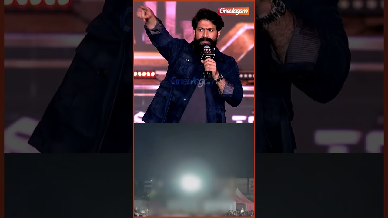 😱 #yash Shocked! Unfortunate incident at the #toxic pre release event | Hyderabad
