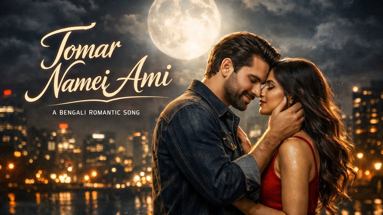 Tomar Namei Ami 💖 AI Bangla Romantic Song | Cinematic AI Music Video