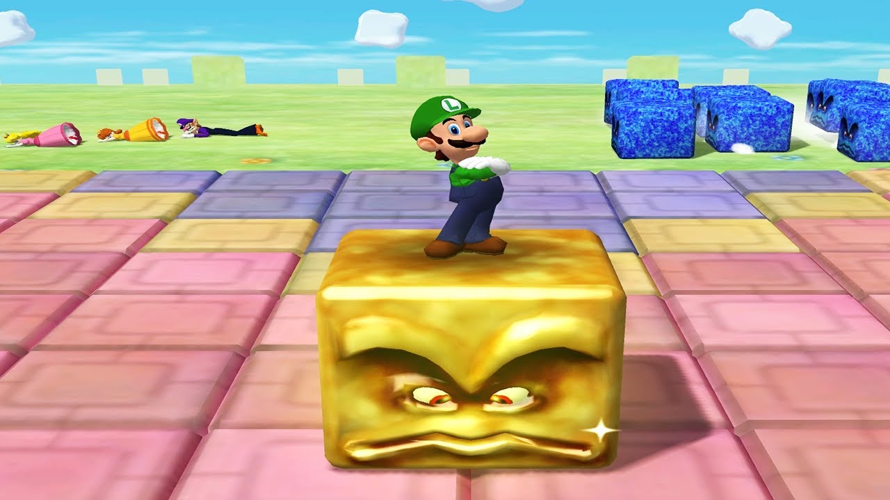 Mario Party 5 - All 1 vs 3 Minigames with: Luigi vs Peach  Daisy and Waluigi