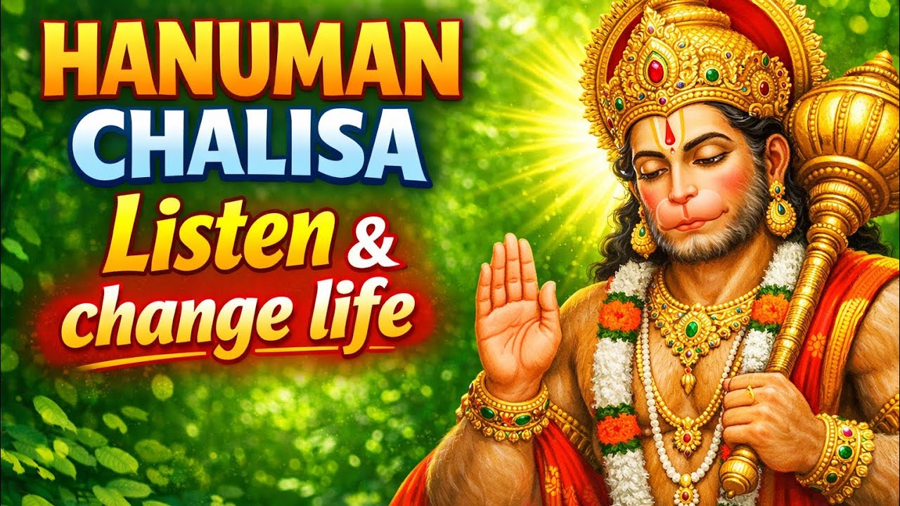 🔴 LIVE: Hanuman Chalisa with Lyrics | Chanting for Protection & Success | Bhajan for Meditation