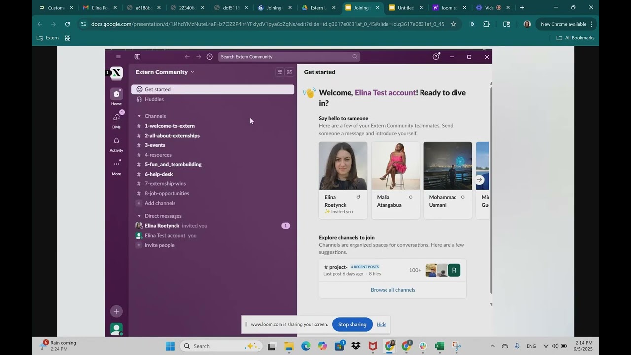 Extern Tutorial: How to join and use Slack at Extern