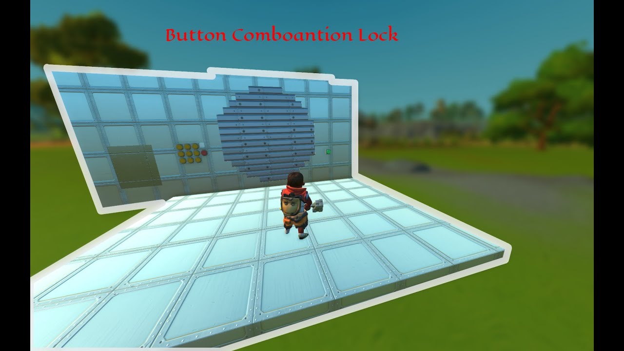 Making a button combination lock in Scrapmechanic