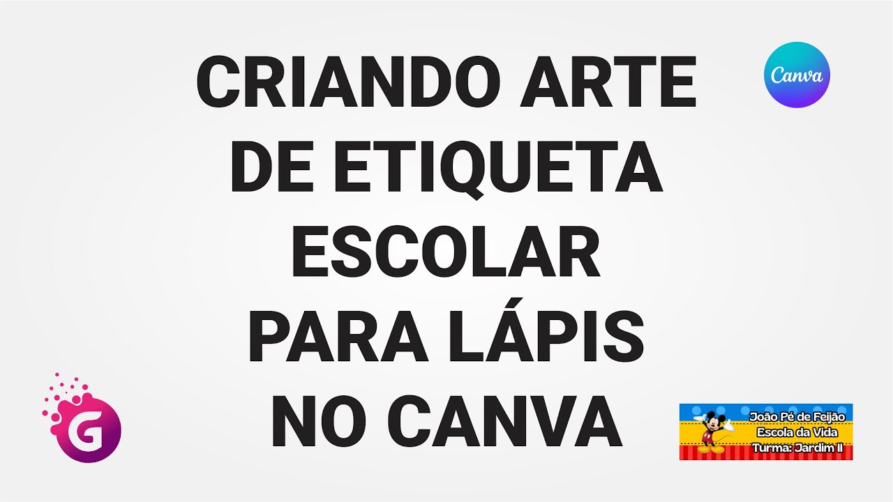 CRIANDO ARTE DE ETIQUETA ESCOLAR PARA LÁPIS NO CANVA   MUITO FÁCIL
