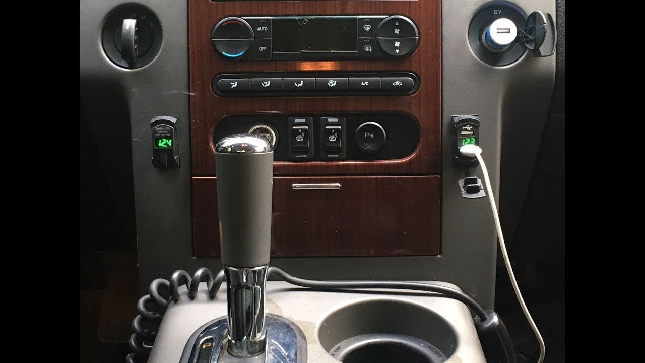 Voltage Gauges with USB Ports Installation