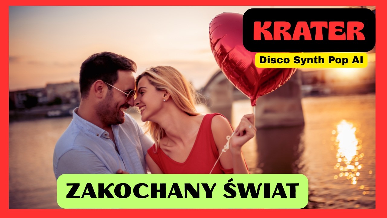 Krater Zakochany świat (Official Video) Disco Synth Pop AI