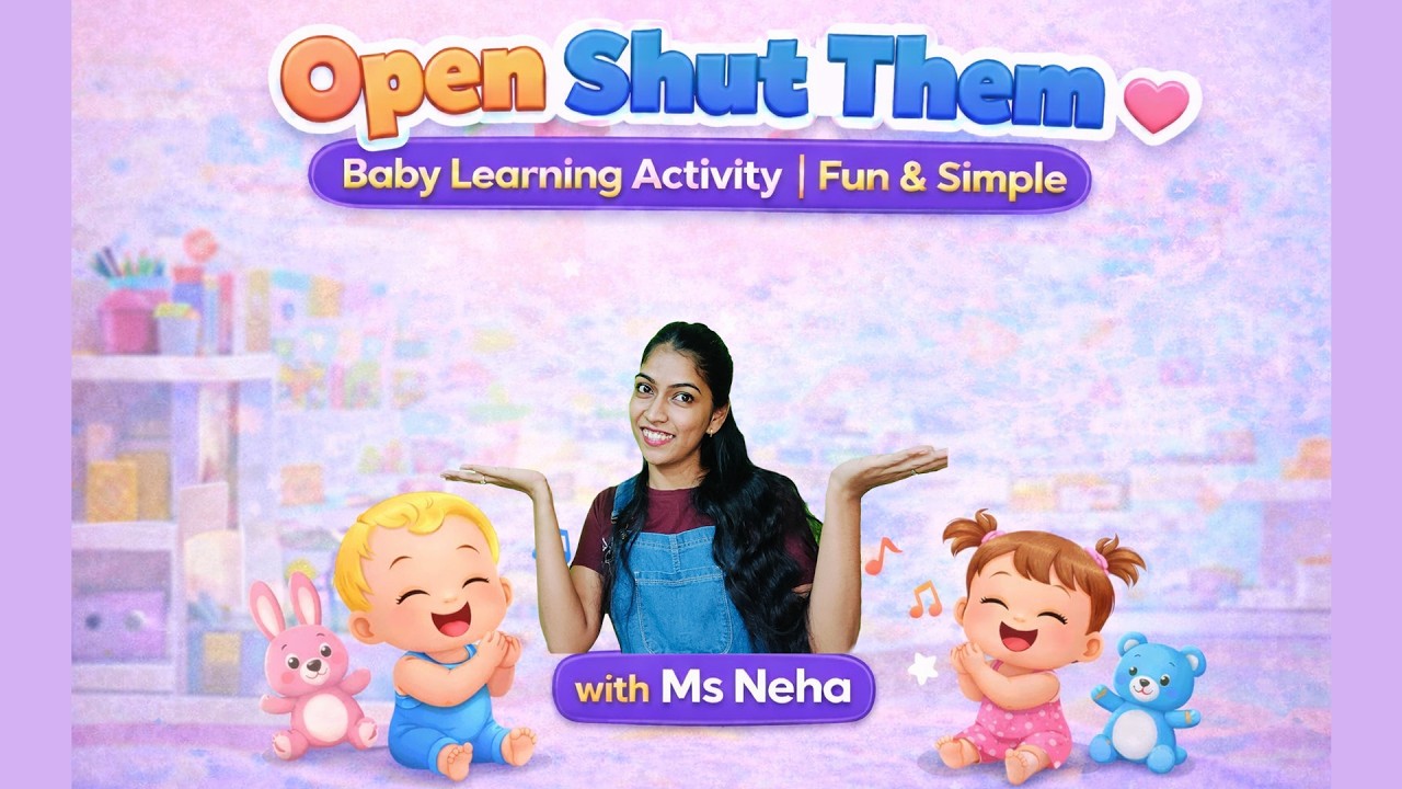 Open Shut Them 👶 | Baby Learning Activity | Fun & Simple