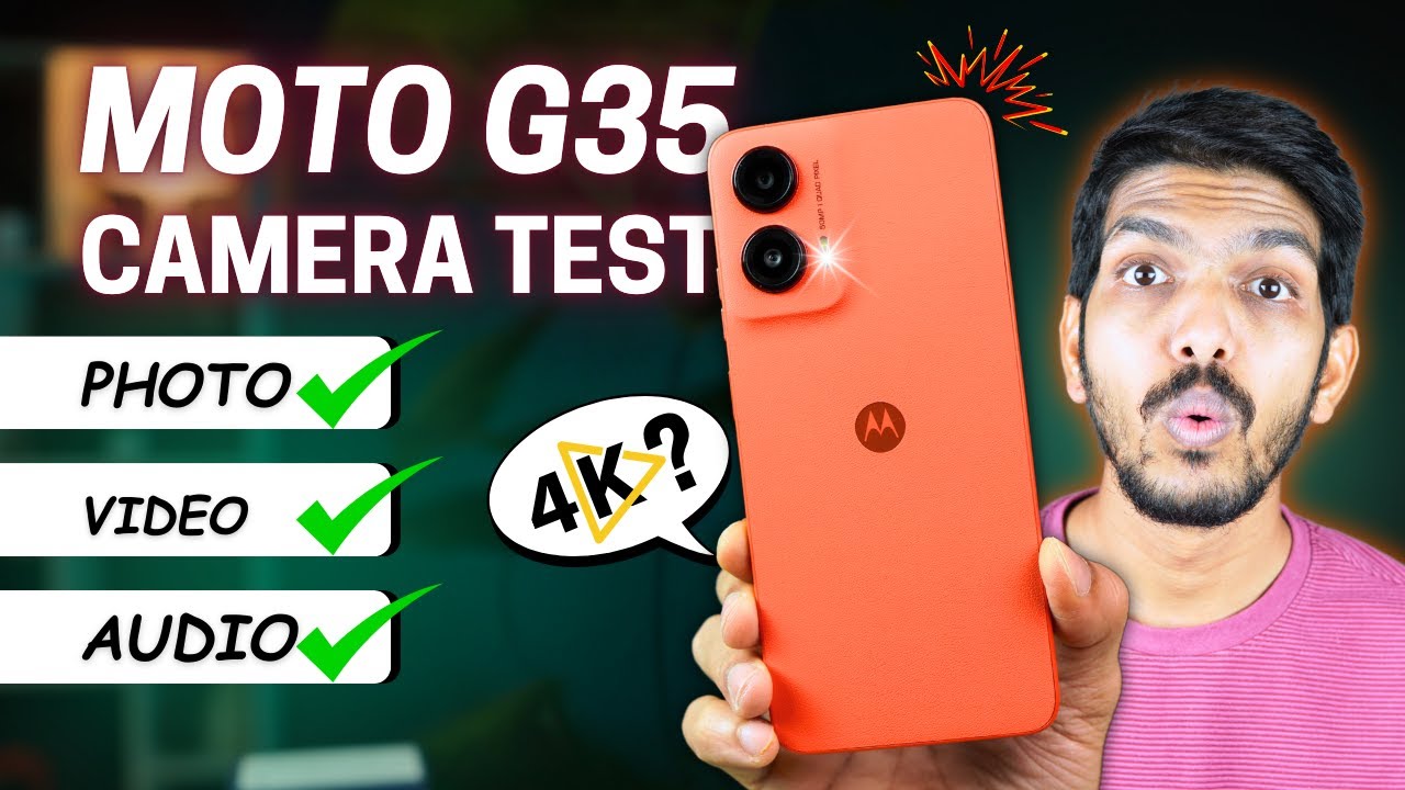 Moto G35 5G Camera Test - Camera Quality, Features, Settings in Hindi - Budget Phone me 4K Video? 😱🤔