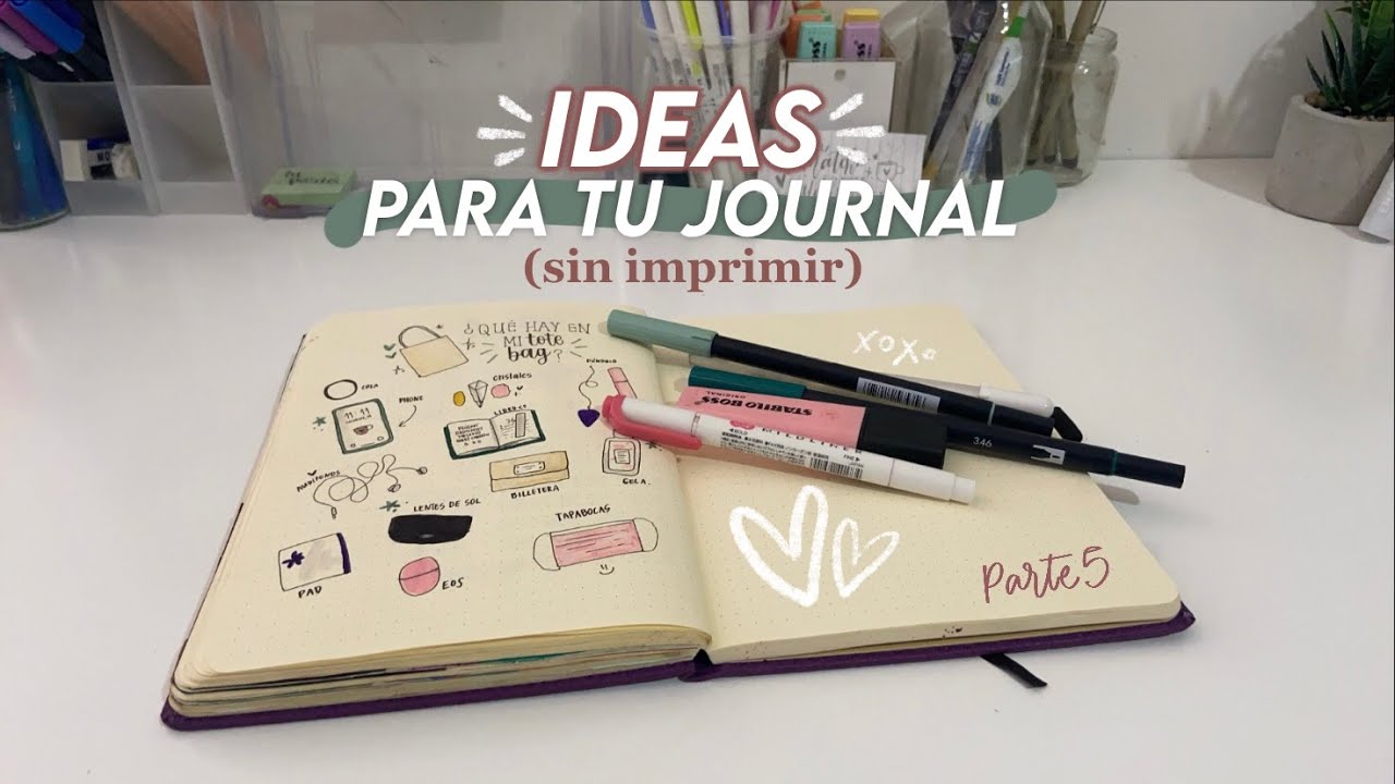 ideas bonitas para tu journal (sin imprimir) ✫・゜・