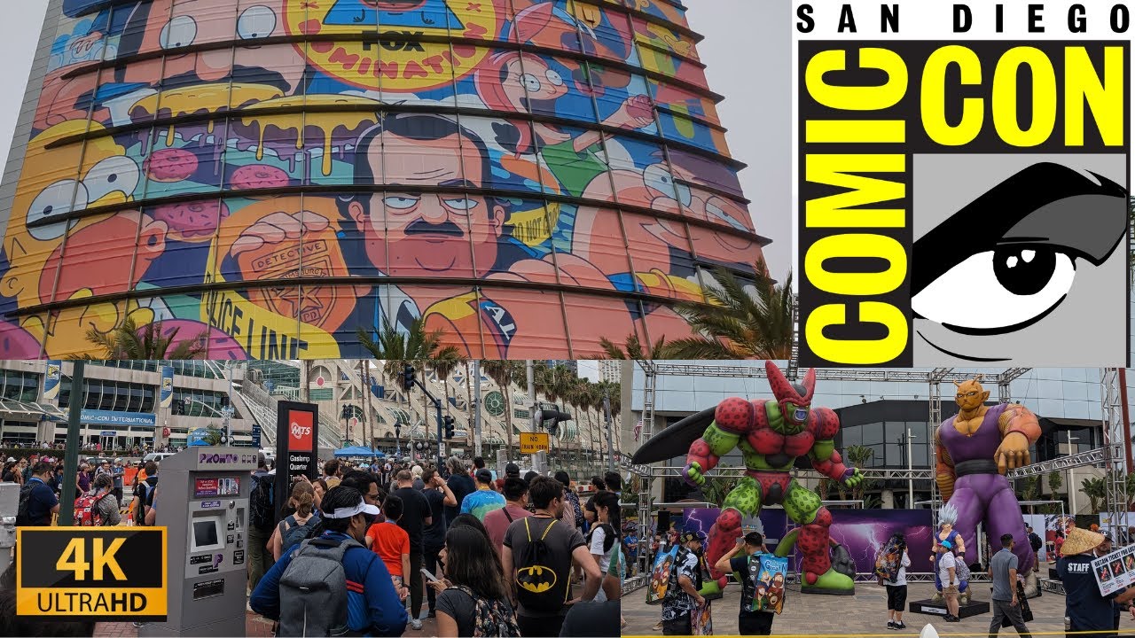 [4K] San Diego Comic-Con - Convention Center Walk