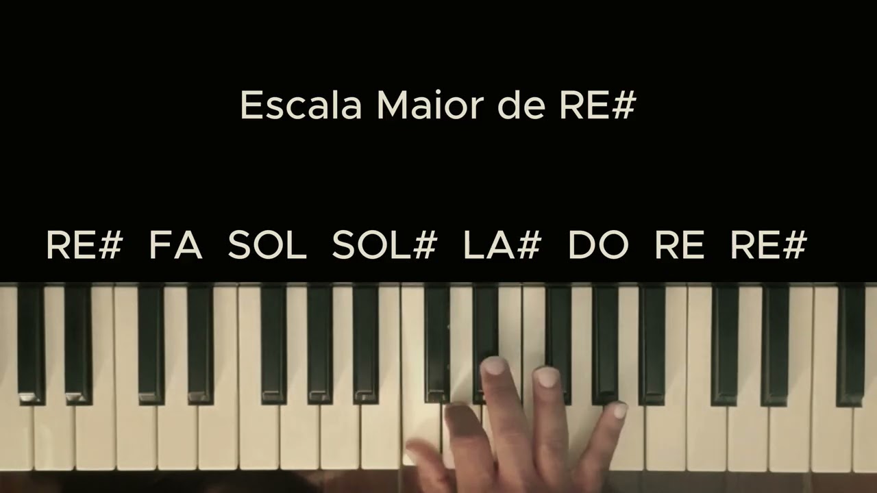 Escala Maior Natural Sustenidos | Teclado Prática