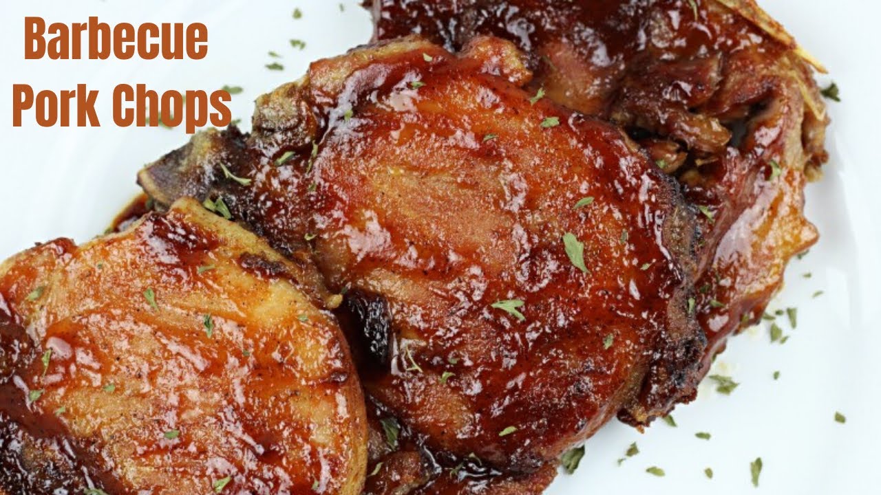 Barbecue Pork Chops | Oven Baked Barbecue Pork Chops | #ovenbakedporkchops