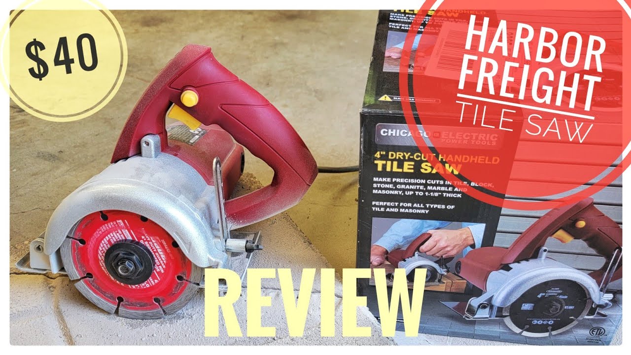 Review Harbor Freight Tile Saw Chicago Electric Works Great!