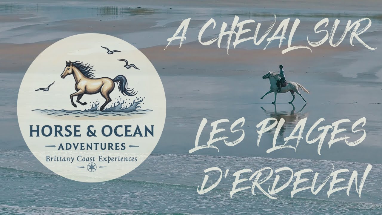 A cheval sur les plages d'Erdeven l Morbihan